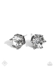 Load image into Gallery viewer, Forceful Facets Black Post Earrings