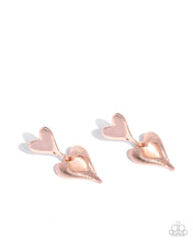 Load image into Gallery viewer, Heart Habitat Rose Gold Earrings