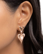 Load image into Gallery viewer, Heart Habitat Rose Gold Earrings
