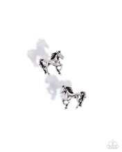 Load image into Gallery viewer, Stallion Selfie Silver Post Earring