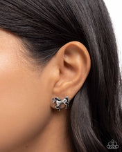 Load image into Gallery viewer, Stallion Selfie Silver Post Earring