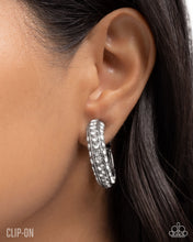 Load image into Gallery viewer, Date Night Debut White Clip-On Earrings