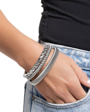 Load image into Gallery viewer, Tailored Texture Silver Bracelet