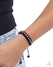 Load image into Gallery viewer, Embedded Effervescence Purple Bracelet