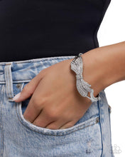 Load image into Gallery viewer, Blissful Bow White Hinged Bracelet