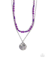 Load image into Gallery viewer, Superior Seashell Purple Necklace