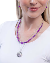 Load image into Gallery viewer, Superior Seashell Purple Necklace