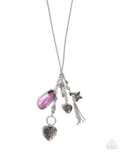 Load image into Gallery viewer, Timeless Transparency Purple Necklace
