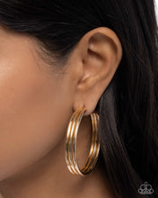 Load image into Gallery viewer, Traditional Trio Gold Hoop Earrings