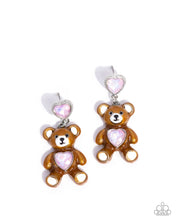 Load image into Gallery viewer, Traditional Teddy Pink Earrings