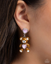 Load image into Gallery viewer, Traditional Teddy Pink Earrings