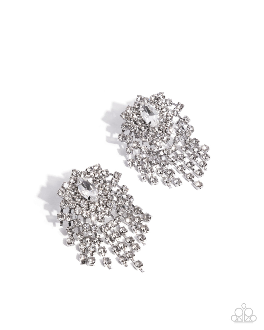 Breathtaking Ballad White Post Earrings