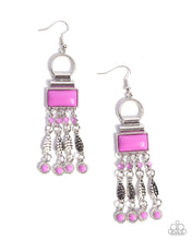 Load image into Gallery viewer, Complimentary Cascade Purple Earrings