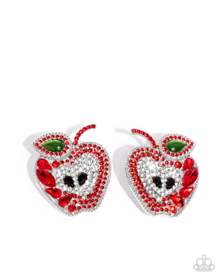 Apple for the Teacher Red Earring