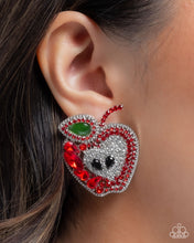 Load image into Gallery viewer, Apple for the Teacher Red Earring