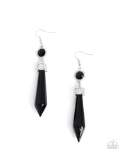 Load image into Gallery viewer, Palatial Pizzazz Black Earrings
