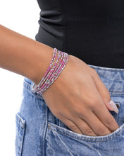 Load image into Gallery viewer, Candlelight Cascade Purple Bracelet