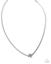 Load image into Gallery viewer, Straight Up Stellar Purple Necklace