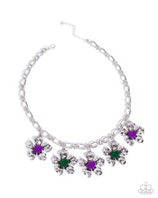 Load image into Gallery viewer, Seed Bead Statement Purple Necklace
