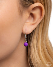 Load image into Gallery viewer, Seed Bead Statement Purple Necklace