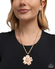 Load image into Gallery viewer, Perennial Pendant Brown Necklace