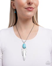Load image into Gallery viewer, Prized Pendant Blue Necklace