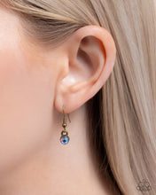 Load image into Gallery viewer, Teardrop Timeline Brass Necklace
