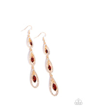 Load image into Gallery viewer, Teardrop Tenure Brown Earrings