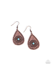 Load image into Gallery viewer, Teardrop Trade Copper Earrings