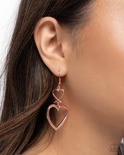 Load image into Gallery viewer, Sweetheart Symmetry Copper Earrings