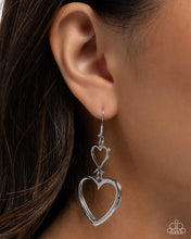 Load image into Gallery viewer, Sweetheart Symmetry Silver Earrings