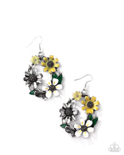 Load image into Gallery viewer, Wreathed Weekday Yellow Earrings