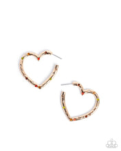 Load image into Gallery viewer, Mosaic Matchmaker Multi/Gold Hoop Earrings