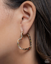 Load image into Gallery viewer, Mosaic Matchmaker Multi/Gold Hoop Earrings