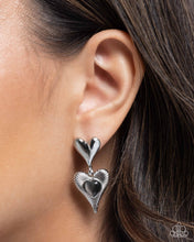 Load image into Gallery viewer, Heart Habitat Black Earrings