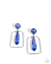 Load image into Gallery viewer, Future Framing Blue Earrings