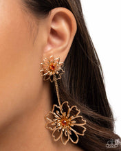 Load image into Gallery viewer, Wiry Whimsy Orange Earrings