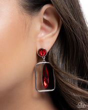 Load image into Gallery viewer, Future Framing Red Earrings