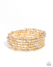 Load image into Gallery viewer, Boisterous Beads Gold Coil Bracelet