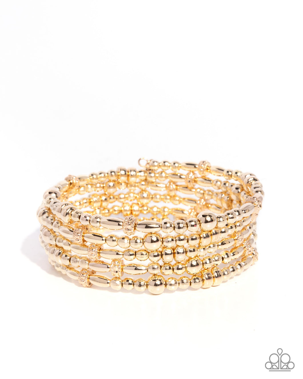 Boisterous Beads Gold Coil Bracelet