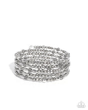 Load image into Gallery viewer, Boisterous Beads Silver Coil Bracelet