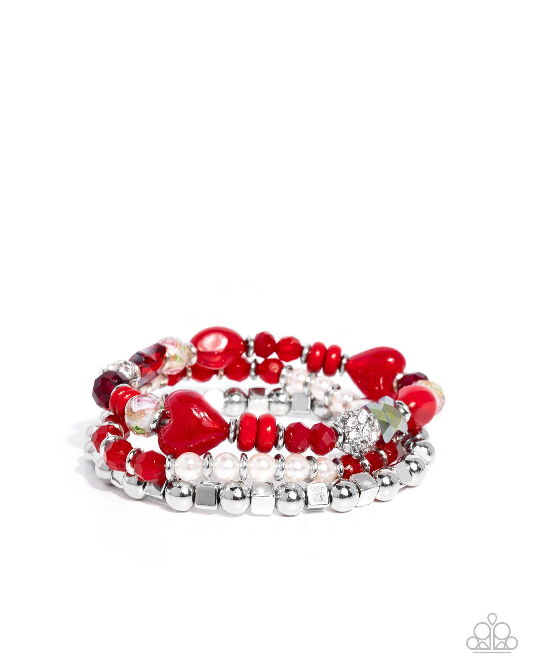 Doting Delight Red Bracelet