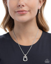 Load image into Gallery viewer, Sensational Stirrup White Necklace