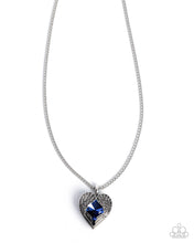 Load image into Gallery viewer, Heartfelt Honor Blue Necklace
