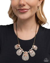Load image into Gallery viewer, Oval Ovation Brass Necklace