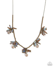 Load image into Gallery viewer, Clustered Campaign Brass Necklace