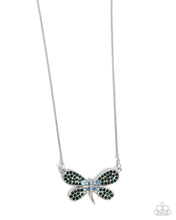 Load image into Gallery viewer, Dragonfly Direction Green Necklace