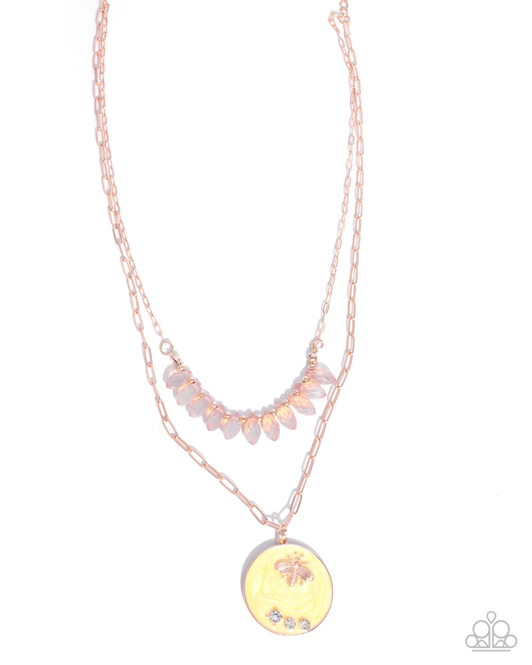 Bee Bravado Yellow Necklace