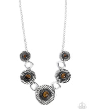 Load image into Gallery viewer, Skewed Squares Brown Necklace