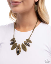 Load image into Gallery viewer, Textured Tutelage Brass Necklace